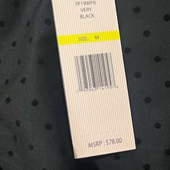 NEW Nanette Lepore Black Dot Pants Womens Medium Tapered Legs Pull On Flat front - Picture 9 of 11